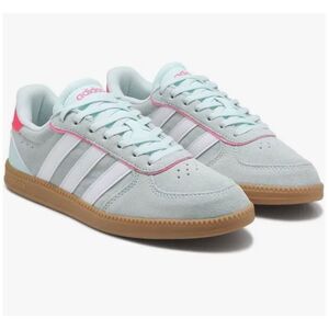 Adidas Breaknet Sleek J Sneakers, Women's 6.5 Mint/White/Pink, NIB